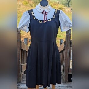 Her Universe Harry Potter and the Deathly Hallows Collared Dress NWT
